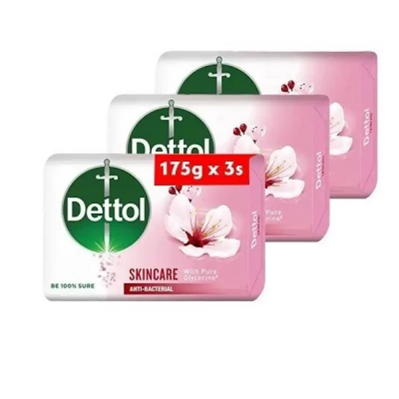 Dettol Anti-Bacterial Soap Skincare 175 g 2+1 Pieces